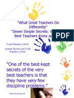 What Great Teachers Do Differently