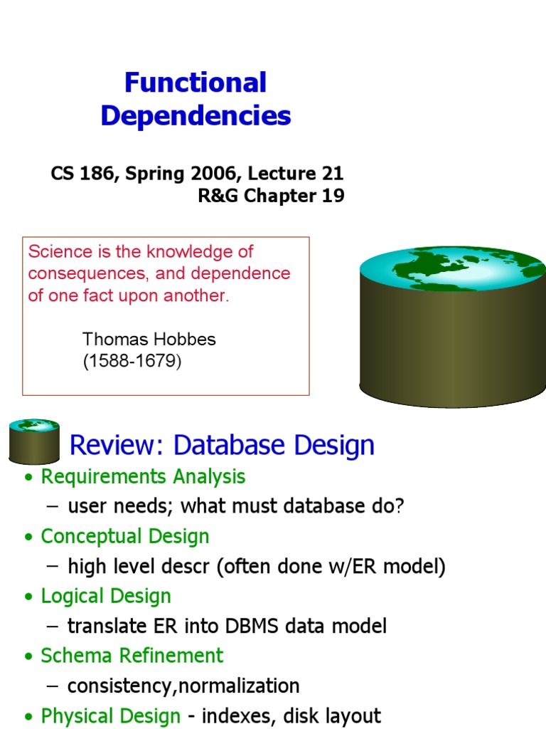 Functional Dependencies in Database Design | PDF | Databases | Computer ...