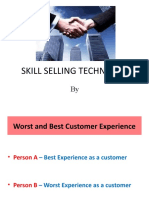 SELLING SKILL TECHNIQUES