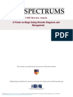 A Primer On Binge Eating Disorder Diagnosis and Management