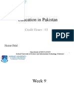 Education in Pakistan: Credit Hours: 03