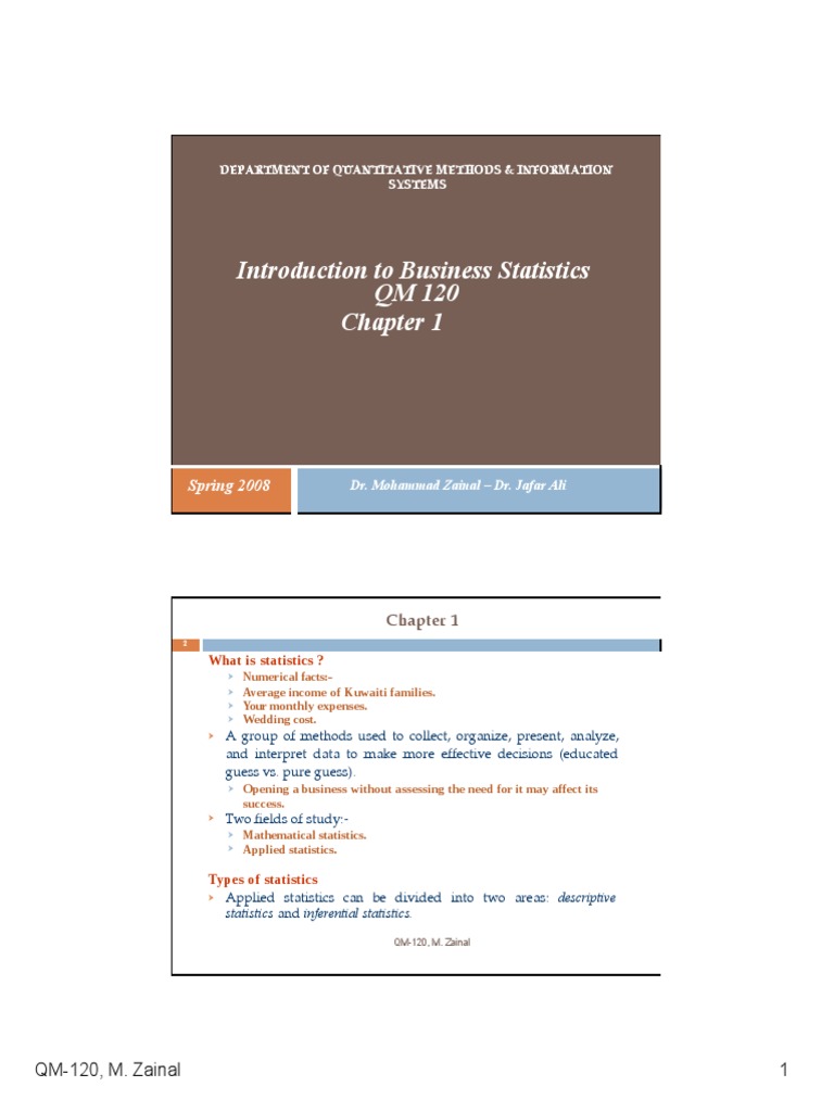 CH 1 2 | PDF | Level Of Measurement | Statistics