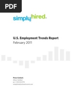 Download Simply Hired February 2011 Job Trends Report by Simply Hired SN49891297 doc pdf