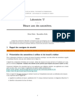 Laboratoire 1 - Mesures Sonomètre