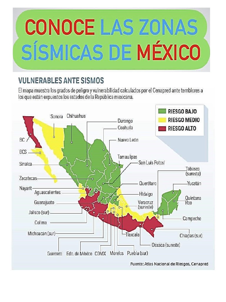 Zonas Sismicas de Mexico | PDF