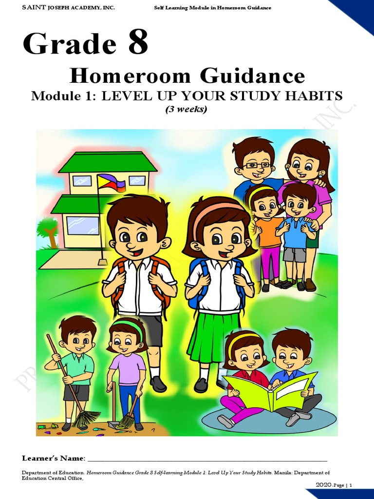 HG Grade 8 | PDF | Learning Styles | Study Skills