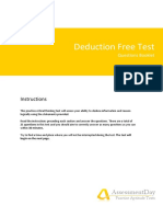 Free Critical Thinking Test Deductions Questions