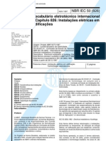 Abnt - NBR 60050 - Vocabulario Eletrotecnico Internacional - Capitulo 826 Instalacoes Eletricas em Edificacoes