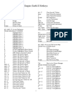 Empire Earth II Hotkeys