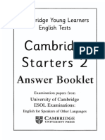 Starters 2 Answer Booklet