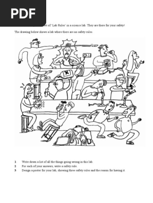 Lab Safety Picture What Is Wrong