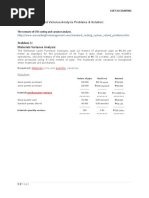 Standard Costing and Variance Analysis Problems