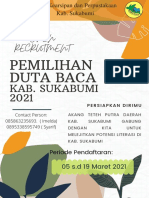 Pemilihan Duta Baca Kab. Sukabumi 2021