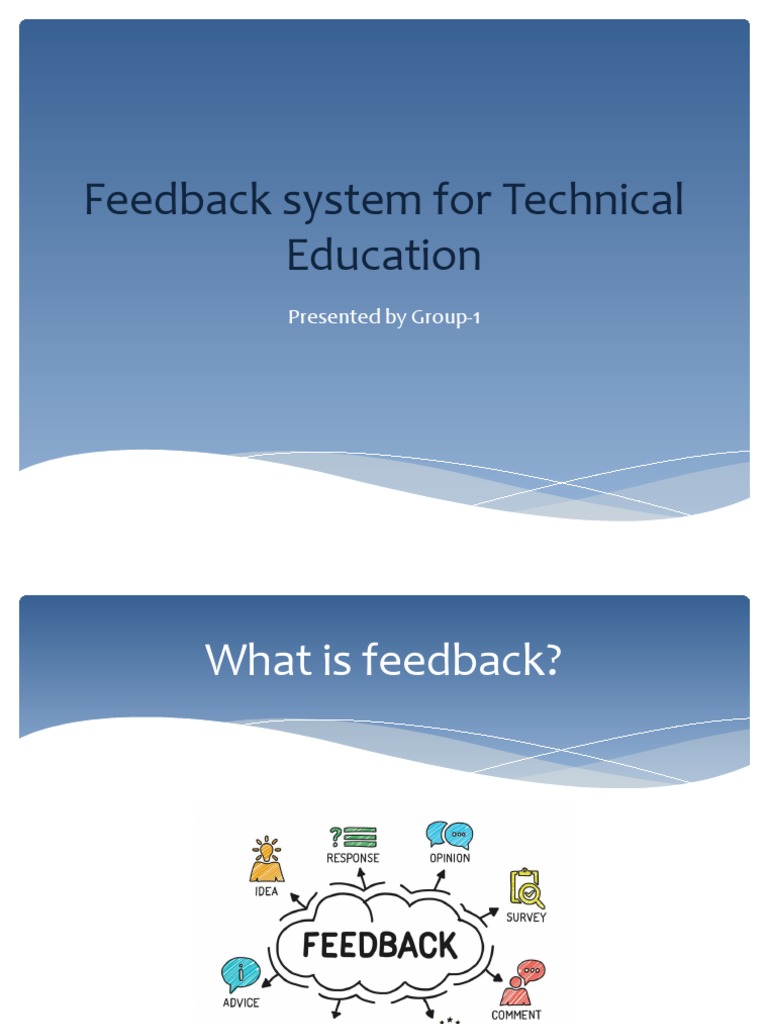 Feedback System For Technical Education 1 | PDF | Career & Growth ...