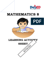 Mathematics 8: Learning Activity Sheet