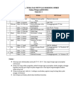 Jadwal Morning Spirit Semester 2