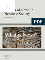 Impacts of News in Nepalese Society