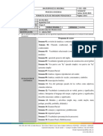 Acta de Encuadre Pedagógico