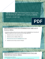 Mekanisme Penyelenggaraan Puskesos Dengan Dana Desa