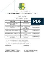 Jadual Perlaksanaan Ujian Segak