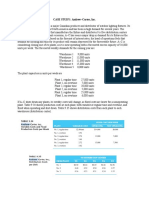 Case Study: Andrew–Carter, Inc. plant closure analysis