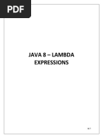 JAVA 8 - Lambda Expression