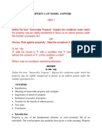 Property Law Model Answers: Answer Q. NO. 1 (A)