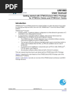 Um1860 User Manual: Getting Started With Stm32Cubel4 Mcu Package For Stm32L4 Series and Stm32L4+ Series