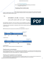 Floating Point Arithmetic - Computer Architecture