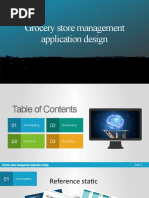 Grocery Store Management Application Design: Team 7