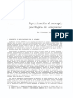 Aproximación Al Concepto Psicológico de Adaptación