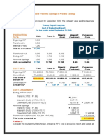 Practice Problems (Spoilage in Process Costing)