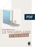 Le Vocabulaire Et Ses Pi 232 Ges