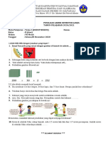 Soal Pas Kelas 2 Tema 1