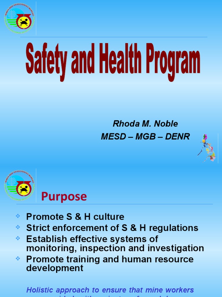 Promoting a Just, Safe and Humane Working Environment in Mines Through