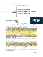 Los Paradigmas de Investigación en Ciencias Sociales