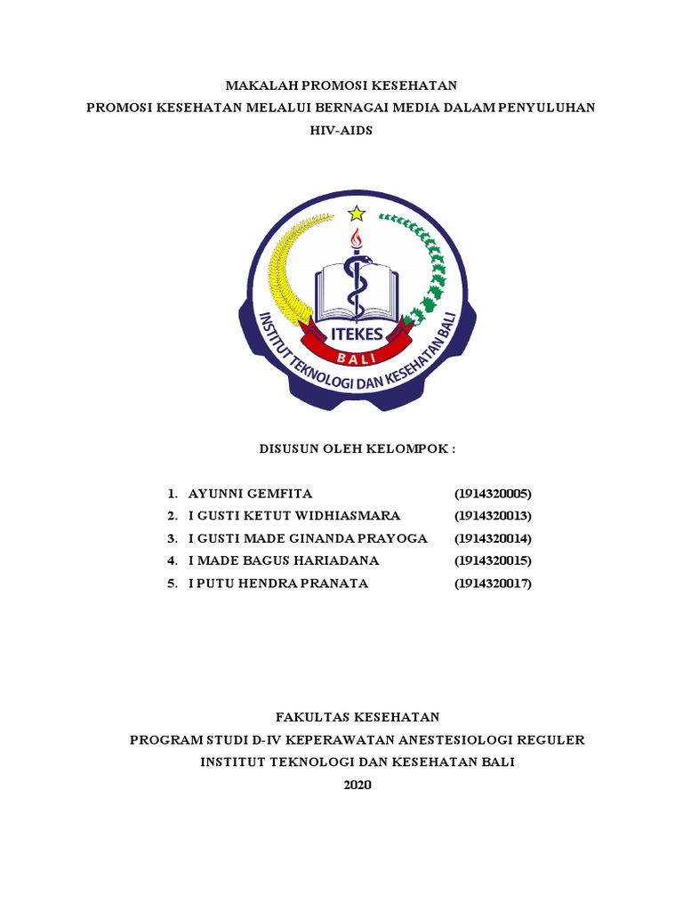 Makalah Promosi Kesehatan Hiv - Aids | PDF