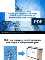 Metrysense-4000 Smart-Grid Sensors Solution For Detecting Contamination On Transmission Lines Insulators