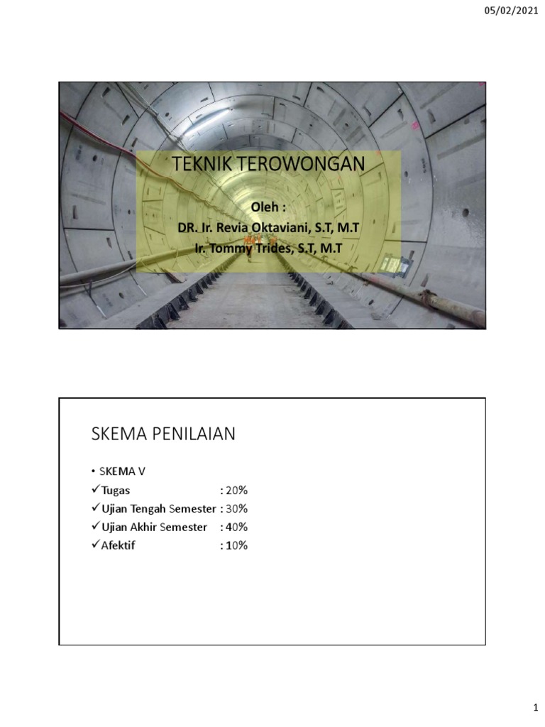 Teknik Terowongan - Sejarah, Kriteria Terowongan Dan Jenis Jenis