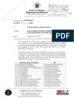 Regional Memorandum No. NCR 393 s. 2020 Most Essential Competencies MELCs Audit of the First Quarter of SY 2020 2021