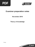 TOK Essay Examiner Prep Notes 2017