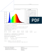 Colorimetric Parameters: 1.0 6.191e+001mw/nm 1.2 Spectrum