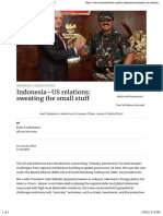 Indonesia-US Relations: Sweating The Small Stuff