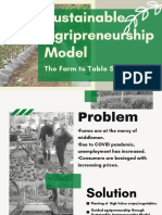 Sustainable Agripreneurship Model: The Farm To Table Scheme