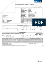 Statement of Account For The Period Since Inception To 10 Mar 2021