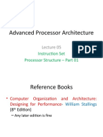 Advanced Processor Architecture: Instruction Set Processor Structure - Part 01