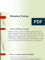 Mutation Testing