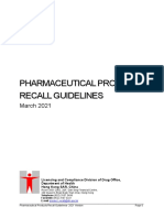 HK Pharmaceutical - Products - Recall - Guidelines - March 2021