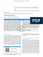 Establishing the Asia Oncology Nursing Society