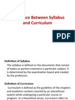 Chapter 2 - Difference Between Syllabus Vs Curriculum (CT)